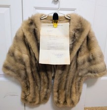 Stola in visone zaffiro