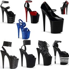 Pleaser 8" Heel 4" Pf Double