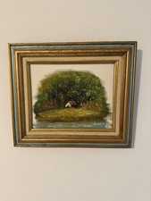 Vintage Mid-Century Oil
