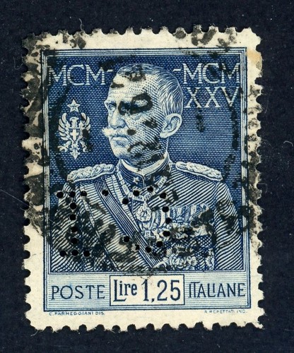 Regno 1925 perfin 1 25 - perfin, 1,25