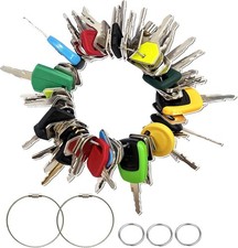 62PCS Set di Chiavi per Attrezzature Pesanti, Attrezzature Edili Accensione Master Keys