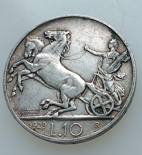 Moneta regno iii 10 lire - regno, v.e.iii