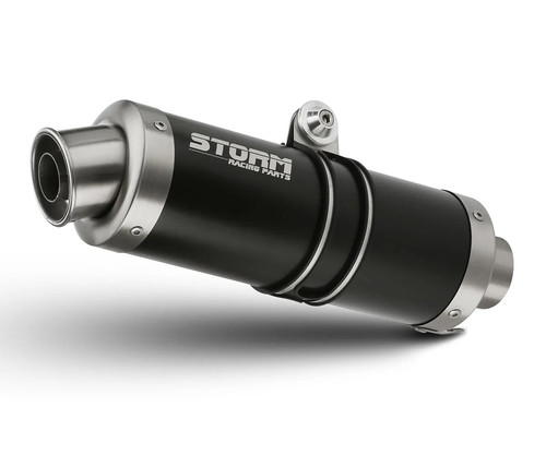 Scarico storm mivv nero - scarico,