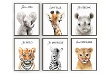 Safari nursery prints, Safari animals kids room decor, Safari wall decor, poster