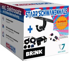 Gancio di traino BRINK PER FORD TRANSIT/TOURNEO COURIER 20-23 RIGIDO + 13 POLI ERICH ES SPEZ