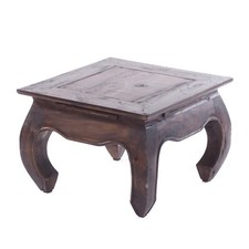 TAVOLO DA OPPIO VINTAGE "EAST 50" | Legno riciclato, 50x50x35cm (LxPxH) | Tavolino da salotto