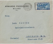 ITALIA 1936 1,25L MILANO ISOLATO SU COPERTINA IN GERMANIA