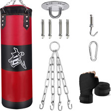 Set sacco da boxe appeso non