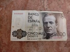 Banconota Vintage Spagna, 5000 Pesetas, 1979-10-23