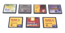SEVEN ASSORTED 8MB COMPACT