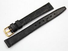 Strap Band Citizen Nero Opaco 12/10mm Fibbia Laminata Oro Ottima Qualità Lady