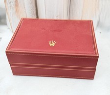 Rolex Presidenziale Uomo Vintage Autentico Interno Legno Rosso Scatola Vuota Orologio