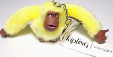 Portachiavi scimmia luce viva KIPLING nuovo con etichetta - giallo luce solare - girasole