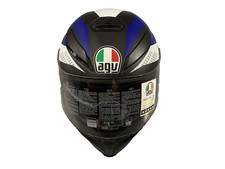 Casco INTEGRALE AGV K5 INTEGRALE FIBRA E2205 Mod. Marble Opaco  Blu/Bianco /Nero