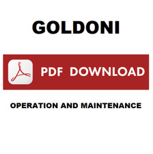 GOLDONI ASTER 35 40 45 Operation and maintenance Operator's manual tractor CD