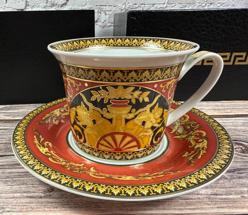 Versace medusa red teacup and - medusa,