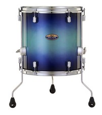 Pearl Decade Acero 16x16" Sbiadito Gloria Lucido Lacca Pavimento Tom Tamburo con Gambe Rivenditore