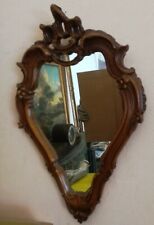 Specchi ovali coppia specchi da parete ovali antichi in legno - specchi vintage 