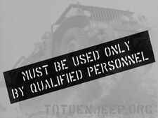 POCHOIR MARQUAGE STENCIL JEEP