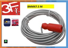 Molla Cavo Stura Lavandino Fogne Scarico Lavabo Sturafogne Manuale 8MMX 7,5m