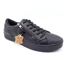 Baskets Tennis Cuir Chaussures Femme Sneakers - 36 et 38 et 40 - Basses Noir