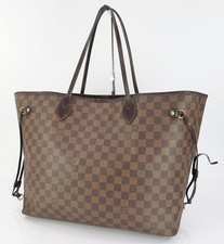 Autentica borsa tote bag LOUIS VUITTON Neverfull GM Damie Ebene #61713