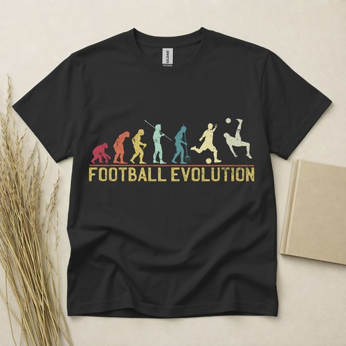 Maglietta evoluzione calcio - evoluzione,