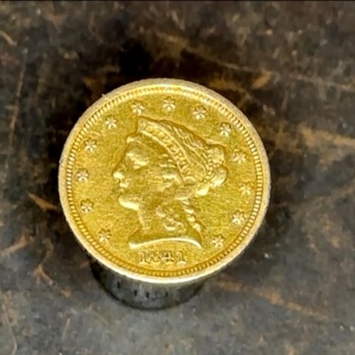 1841 oro 50 liberty rara - $2,50,