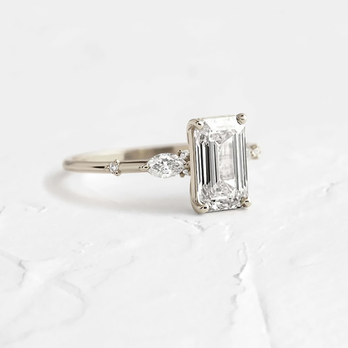 Anello oro bianco - bianco, 18