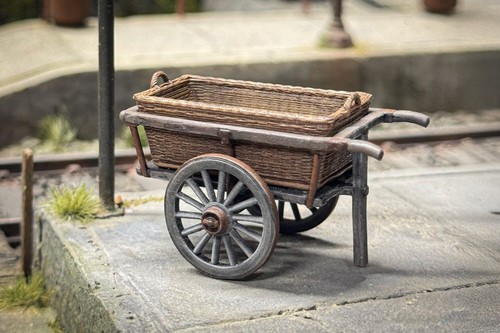 Carrello venditore legno - carrello, da
