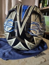 AGV Multi- Casco Integrale Taglia L - Nero/Argento/Blu