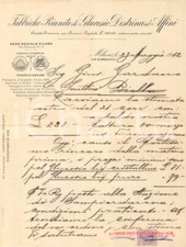 1912 MILANO via S. Orsola - Fabbriche Riunite Glucosio Destrina *Lettera rincari