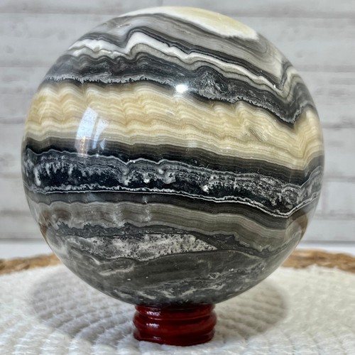Sfera pietra zebrata - di, lucida