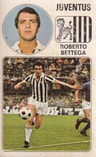 CALCIATORI PANINI 1976-77 JUVENTUS  ROBERTO BETTEGA NUOVA N° 161