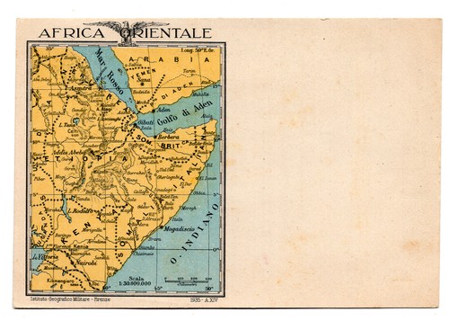 Africa orientale cartolina - africa, di