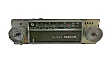 Autoradio VINTAGE Voxson Stereo 8 bocca nera anni 70 