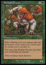 MTG SIMIAN GRUNTS EXC - ENERGUMENI DI SIMIA - UL - MAGIC