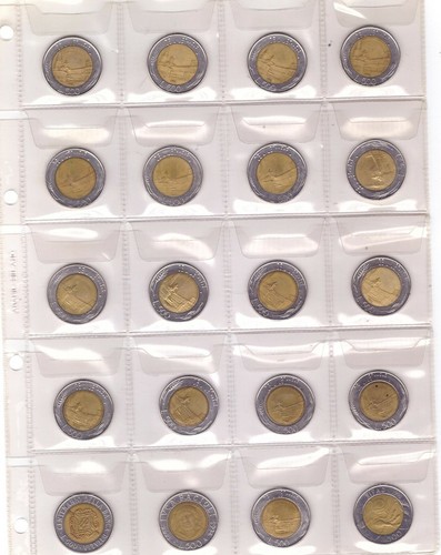 Monete 500 lire bimetalliche - monete,