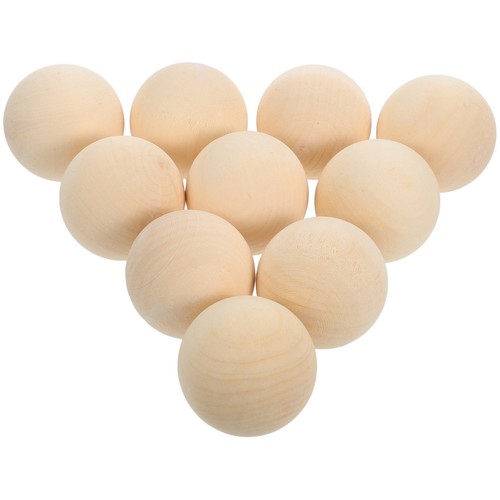 Pcs perline legno palline - 10,