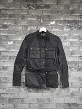 Belstaff Roadmaster Giacca Cerata con Cintura Trialmaster Mogano EU44 XS Moto
