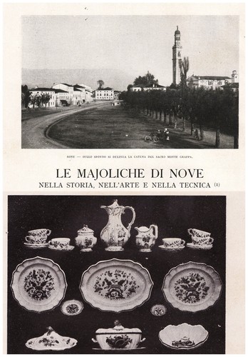 Articolo 1926 majoliche - articolo,