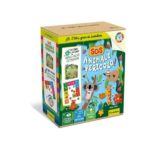 Libro gioco sos animali - gioco, in