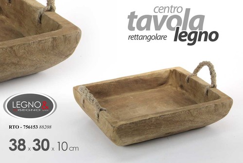 Vassoio centrotavola legno - centrotavola,