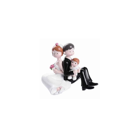 Cake topper sposi con - cake,