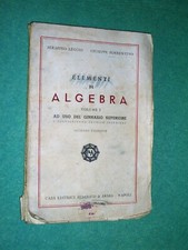 ELEMENTI DI ALGEBRA VOL 1