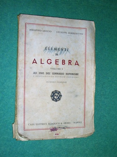 Elementi algebra vol 1 - elementi,