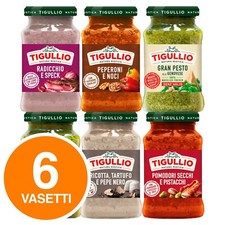 Tigullio Star Pesto 6 Vasetti Sugo Pronto Basilico Peperoni Radicchio Ricotta