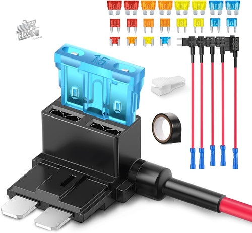 Mini 16awg car fuse - 4, holder