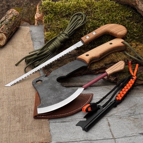 Bushcraft kit con ascia - con, da