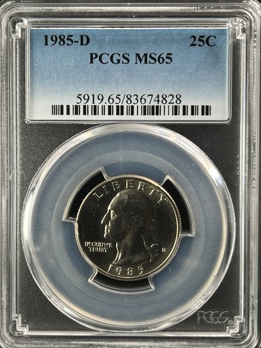 1985 25c washington - 1985-d,